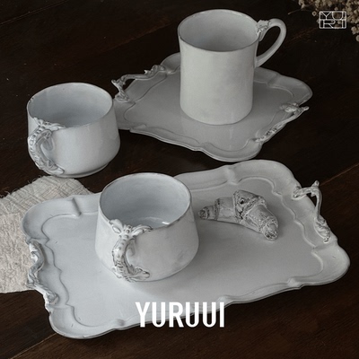 法国Carron黑陶陶瓷托盘餐具