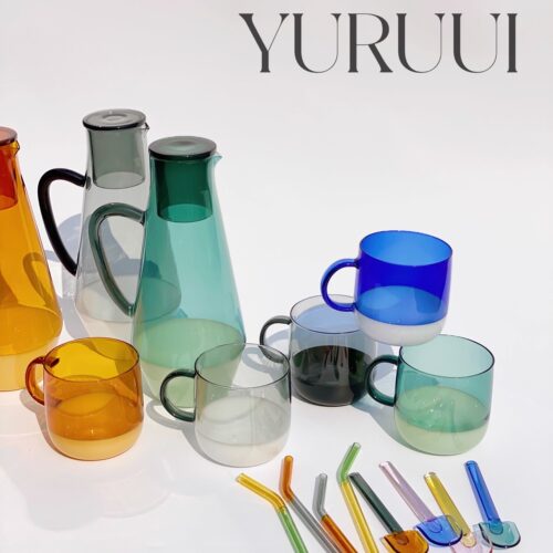 设计师日本彩色复古玻璃杯
