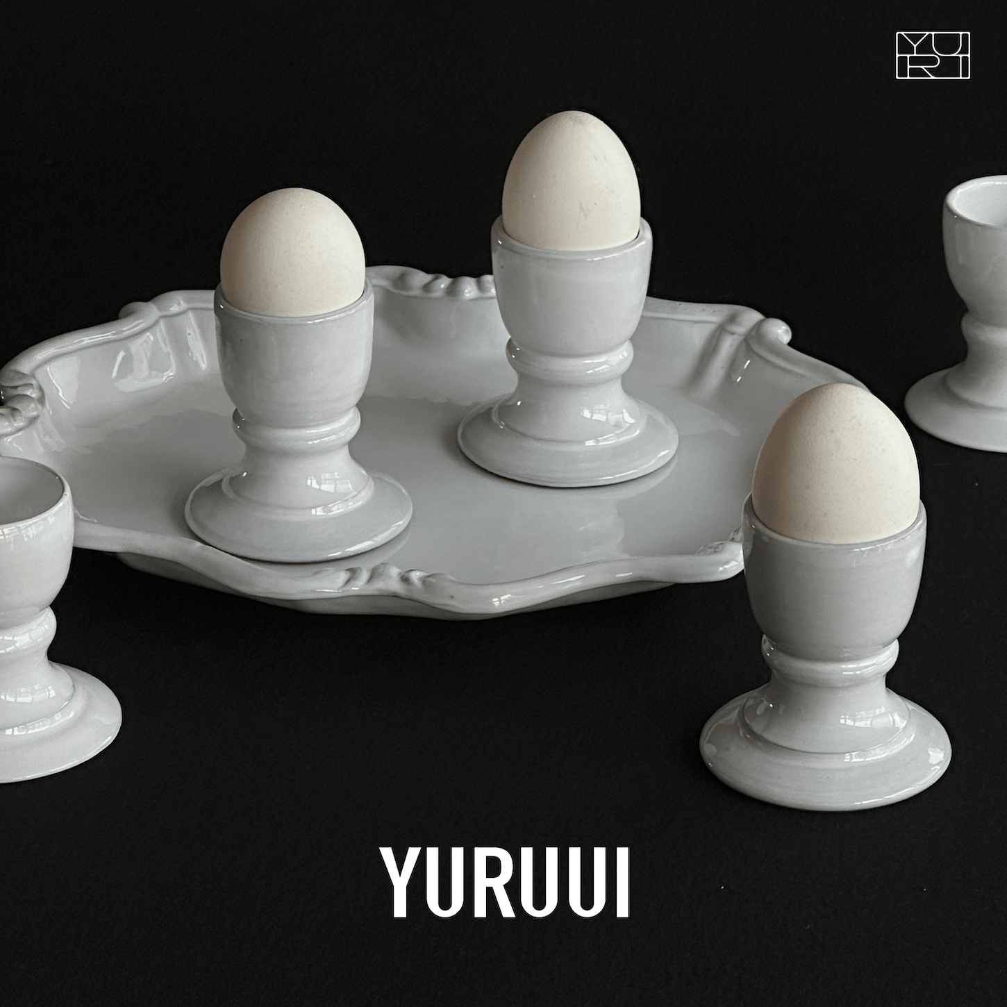 [YURUUI设计师]法国Carron Paris黑色陶土鸡蛋杯蜡烛托艺术餐具,餐饮具,茶杯,淘宝优惠券,粉丝福利购,淘宝优惠卷