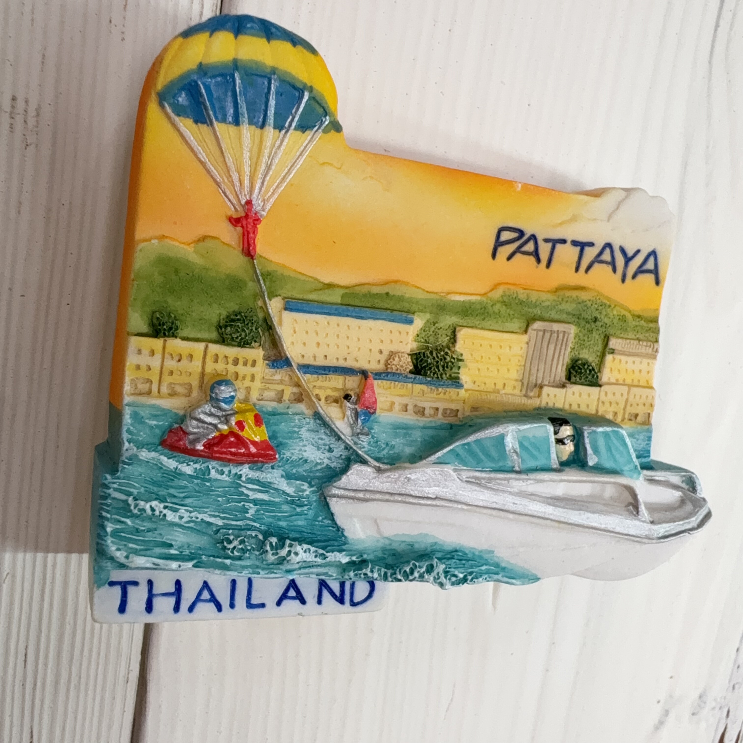 泰国立体磁贴新款手工树脂冰箱贴mcnets芭提雅pattaya旅游纪念品