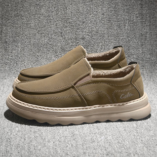 超轻软底套脚二棉鞋 冬季 加绒中老年爸爸鞋 保暖加厚老北京布鞋 男鞋