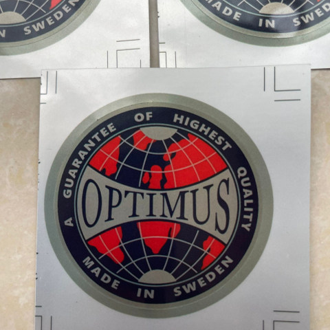 optimus 8r 油炉专用圆形标签 价格是3张包邮价 偏远地区不包邮