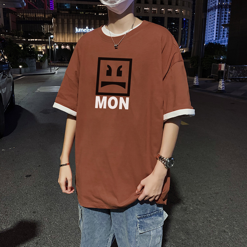 Hong Kong Style ho cotton polyester fiber summer casual short shirt for men