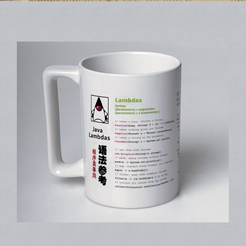 程序员周边礼物java骨瓷生日