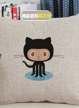 程序员礼物神器github抱枕靠枕码农geek代码IT男生日朋友编程周边