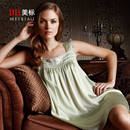 真丝睡衣女100%桑蚕丝背心吊带睡裙无袖 美标夏季 丝绸公主风家居服