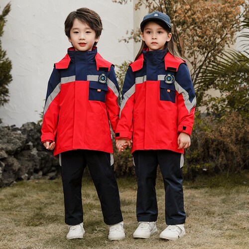 可拆卸三四件套加厚幼儿园园服
