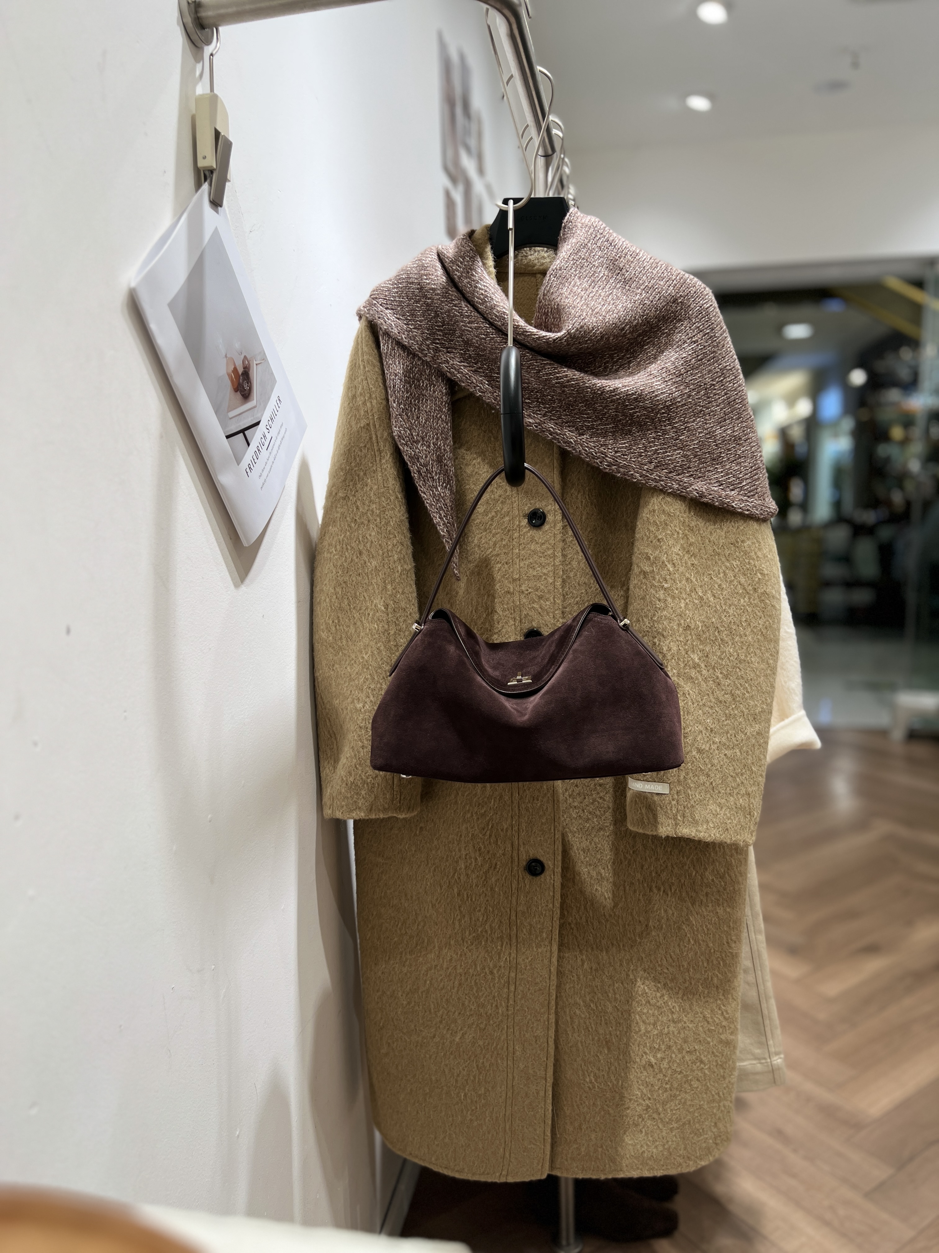 新款秋冬高品质苏力羊驼毛大衣女2025冬新品单排扣过膝长款