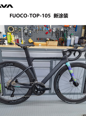 java FUOCO-TOP 火6碳纤维车公路车24速自行车油碟刹弯把赛车男女