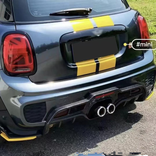 适用于宝马mini F55 F56 JCW碳纤维后唇改装AG款尾唇后扰流包围