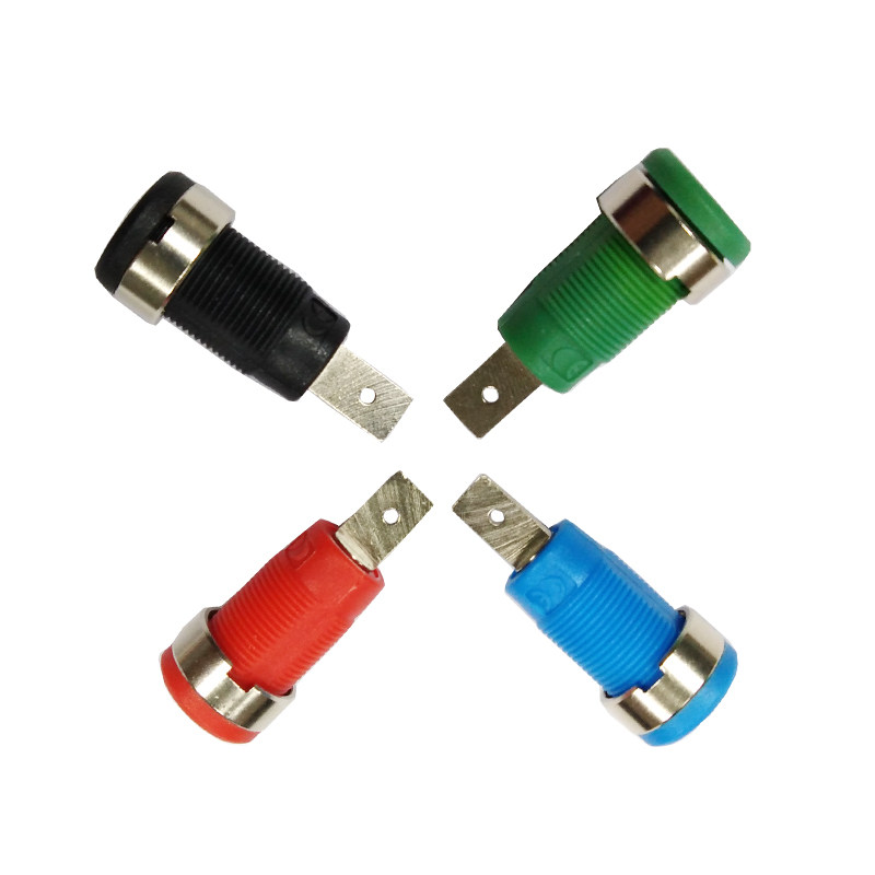 香蕉插座接线柱4mm插座纯铜36A接线端子接地柱banana插头测试配件