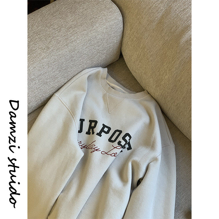 DA麦子“时光机”超软一体绒抓绒印花厚棉T女 MZ2533时光卫衣,个性定制/设计服务/DIY,棉服工装,淘宝优惠券,粉丝福利购,淘宝优惠卷