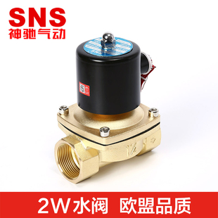 160 SNS神驰全铜二位二通水阀电磁阀2W025 040 350 2L250