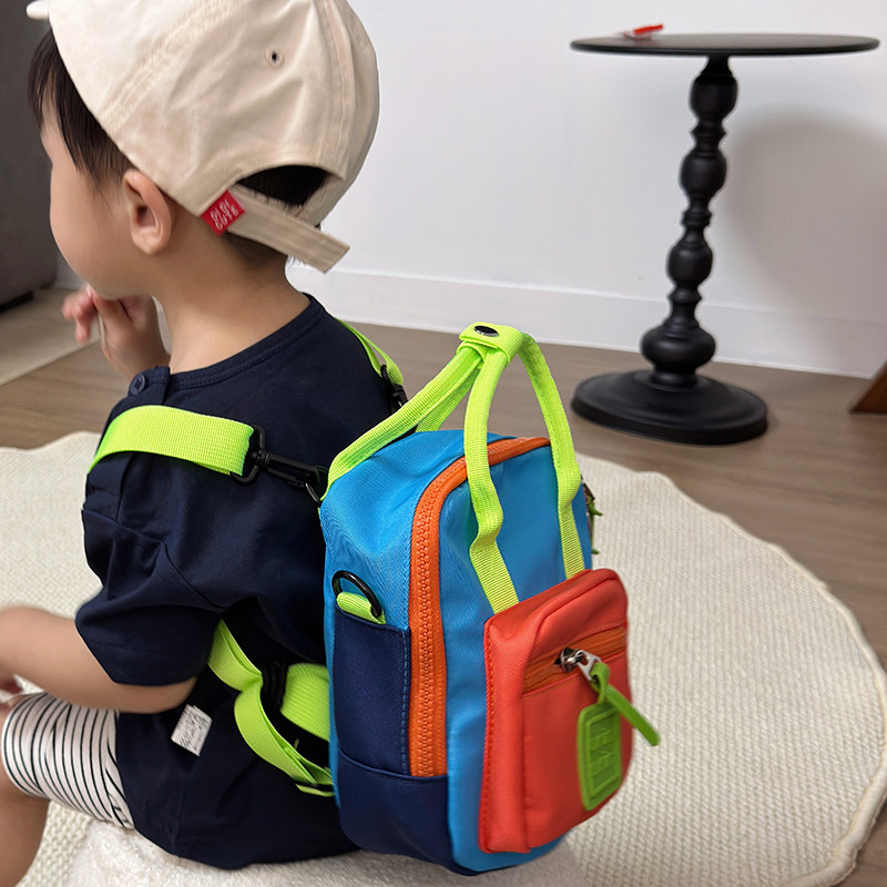 爆款儿童多巴胺包包网红男女童洋气斜挎包多用途宝宝迷你双肩包潮