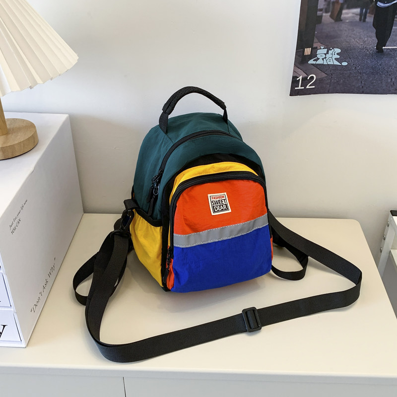 男女童时尚迷你儿童小书包超轻撞色韩系出游亲子宝宝背包双肩包潮