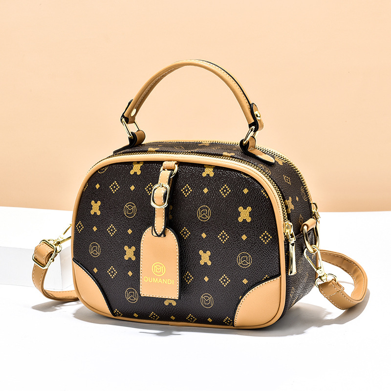 双层小方包高级感小众印花迷你包