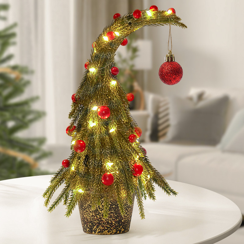 圣诞树摆件发光新款氛围拍照