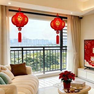 阳台灯笼一对新年装饰挂件过年挂饰2026新款马年家里室内氛围布置