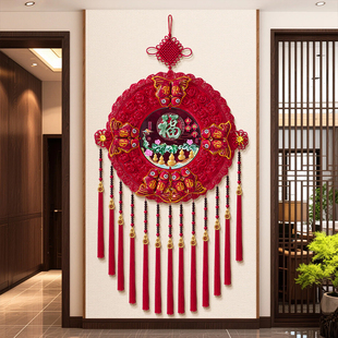 新年中国结福字装饰挂件2026新款马年客厅高档入户门大号过年挂饰