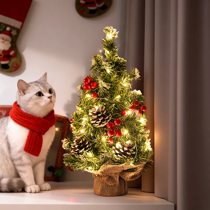 圣诞节装饰圣诞树桌摆氛围布置