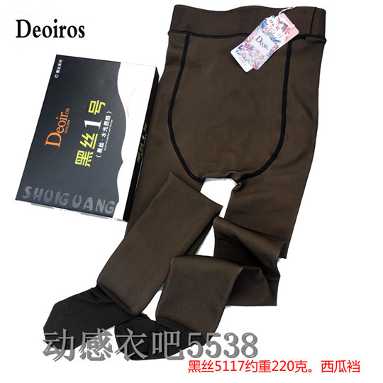 性感透肤色保暖连袜加厚打底裤