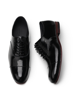 IN EYES手工小皮鞋 西班牙进口软漆牛皮舒适系带真皮德比鞋女