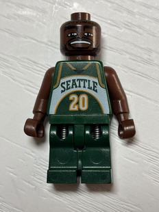 乐高Lego  弹簧腿人仔 nba009 超音速队 20号 加里佩顿