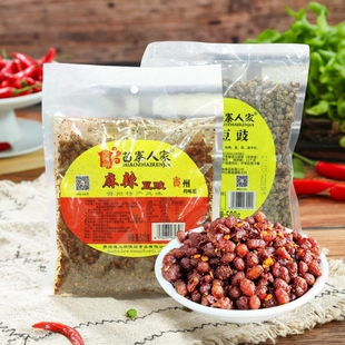 贵州特产苗寨人家麻辣豆豉500克香辣豆豉火锅干豆豉