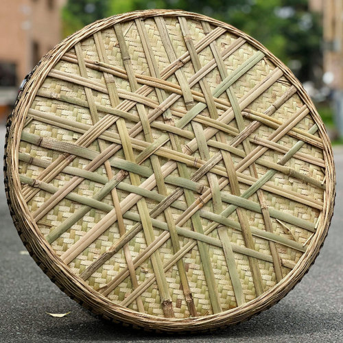 四川加固竹编簸箕无孔多尺寸