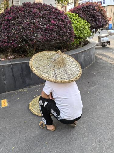 四川防雨防晒大斗笠竹编帽斗笠古风侠客老式防晒竹编草帽竹帽斗笠