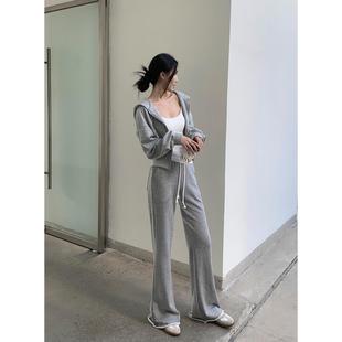 ZONOPOEM懒人松弛运动卫衣套装 女春休闲短外套高级感三件套女0831