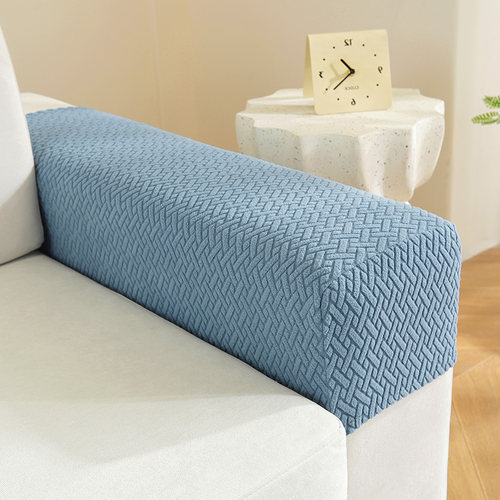 提花绒简约现代扶手套四季通用