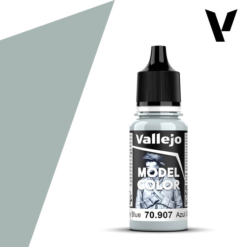 vallejo西班牙AV70907/168淡灰蓝PaleGreyBlue水性模型手涂漆