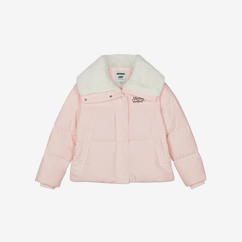 Skechers/斯凯奇正品春季新款女士翻领保暖舒适运动羽绒服,运动服/休闲服装,运动羽绒服,淘宝优惠券,粉丝福利购,淘宝优惠卷