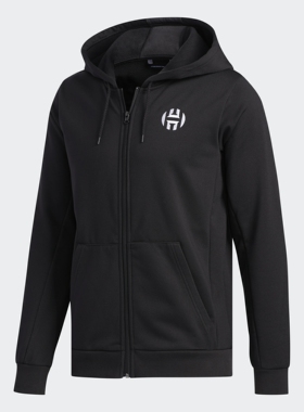 Adidas/阿迪达斯正品 HRDN FLEECE FZ男装篮球连帽夹克外套DX6795
