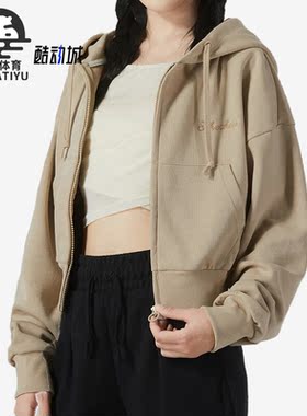 Skechers/斯凯奇正品新款女子运动训练时尚休闲连帽外套 L323W036