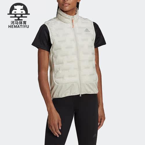 Adidas/阿迪达斯正品春季新款女子跑步运动修身棉马甲HM3891