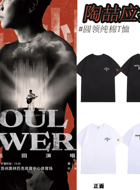 陶喆SoulPowerII巡演同款T恤橙色SOUL COOL杭州站周边喆迷应援服