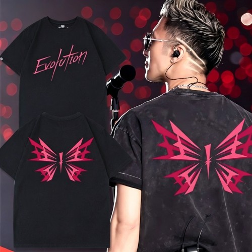 Evolution进化演唱会谢霆锋2026摇滚蝴蝶短袖t恤粉丝男女应援衣服