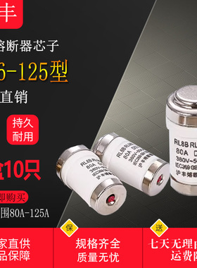 沪丰RL8B熔断器R026 熔芯RO26 80A 100A 125 A保险丝RL98B熔体D03