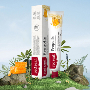 新西兰进口Red Seal红印蜂胶牙膏洁净牙齿口气清新100g