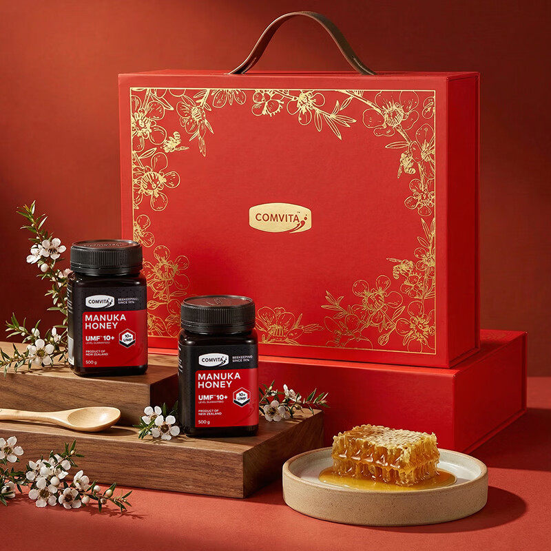 新西兰comvita康维他manuka天然麦卢卡蜂蜜10+ 500g*2瓶春节礼盒 - 百分百纽西兰出品