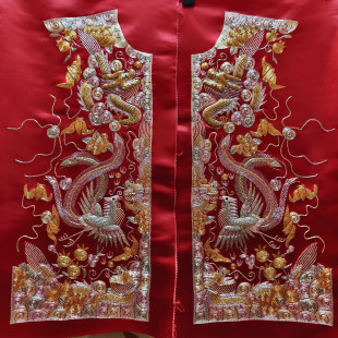 现货 手绣龙凤褂裙褂小五福 全新出租定制 彩龙秀禾服定做订做55
