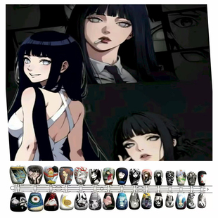 川上富江 动漫穿戴甲短T全码30片痛甲-可组2-3副穿戴甲谷子恐怖风