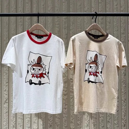 【MOOM联名】正品印花T恤2026夏新品凉感棉质撞色MBF2TEE043