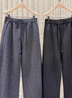 【acti系列】正品卫裤2025冬新品绵羊毛毛呢弯刀裤MBE4PAT016