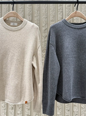 【acti系列】正品毛衣2025冬新品绵羊毛山羊绒宽松MBE4SWT074