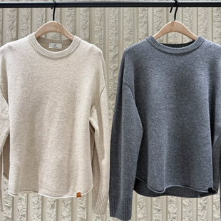 毛衣2025冬新品 正品 绵羊毛山羊绒宽松MBE4SWT074 acti系列