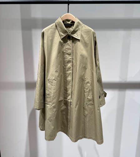 【C+系列】正品2026秋新品条纹里袖长款外套中性风衣MBF3TRC002