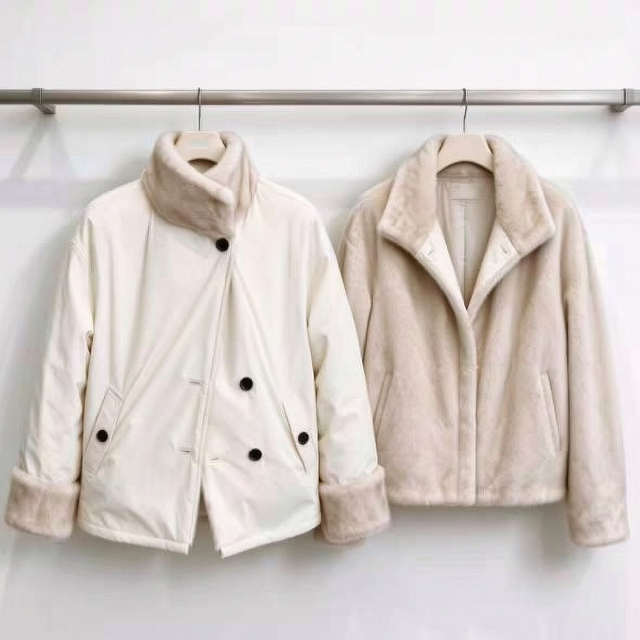 正品羽绒服90绒2026冬新品可拆内胆羊毛领工装宽松MBF4EIN019
